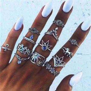 13pc midi ring set